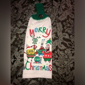 SpongeBob SquarePants Christmas Hanging Towel